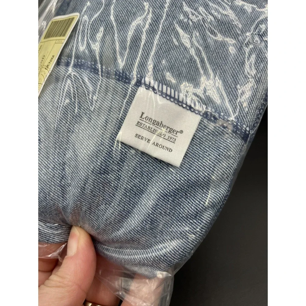 Longaberger Serve Around Denim Basket Fabric Liner